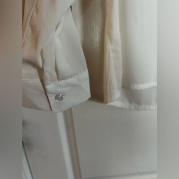 HaoDuoYi blouse women’s XL button down top black‎ white NWT - Picture 6 of 13